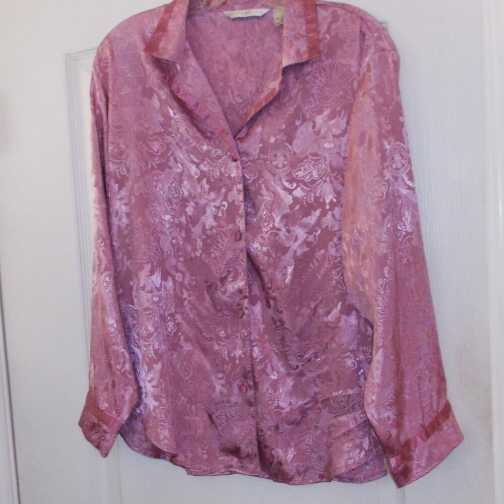 Private Luxuries Satiny Sleep Top L